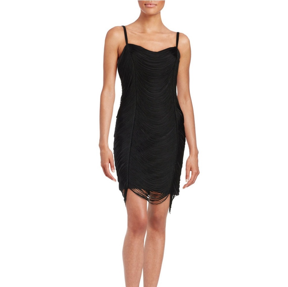 Guess- Tiered Fringe Cocktail Dress